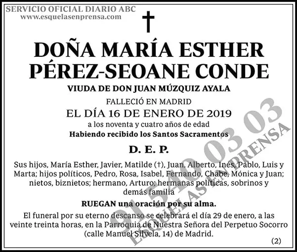 María Esther Pérez-Seoane Conde