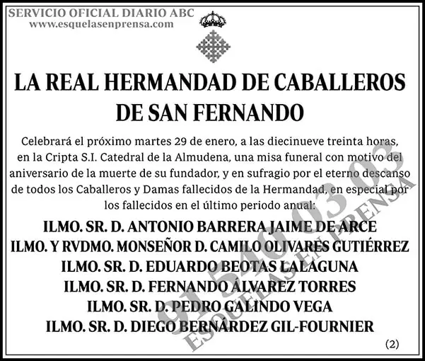 La Real Hermandad de Caballeros de San Fernando