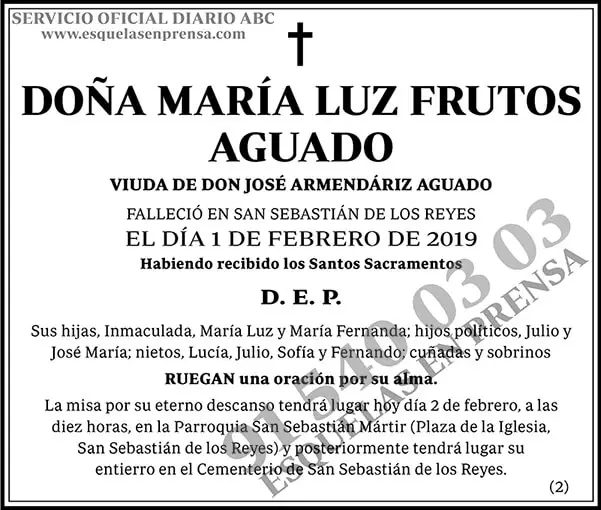 María Luz Frutos Aguado