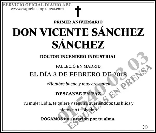 Vicente Sánchez Sánchez
