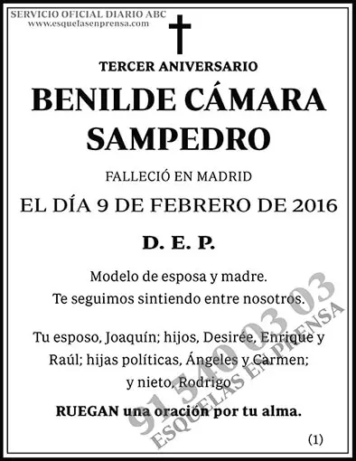 Benilde Cámara Sampedro