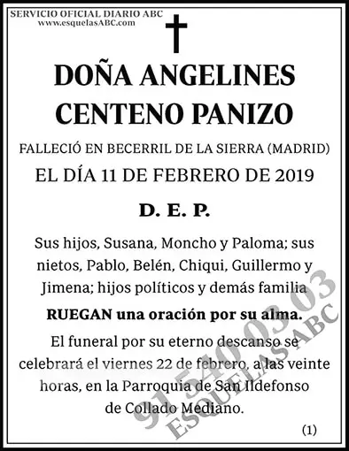 Angelines Centeno Panizo