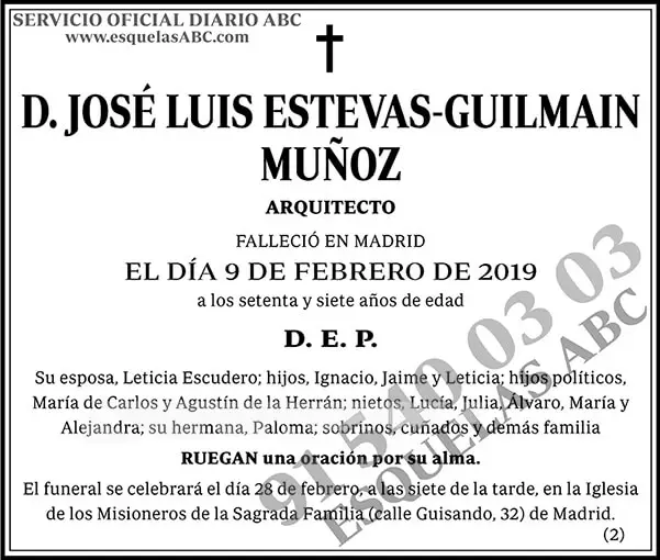 José Luis Estevas-Guilmain Muñoz