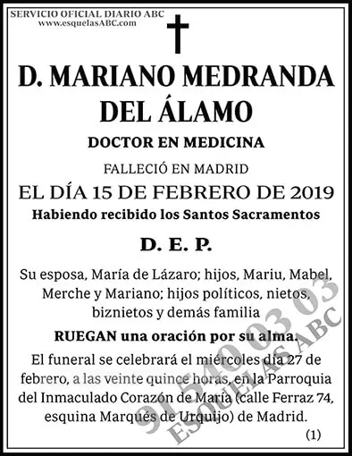 Mariano Medranda del Álamo