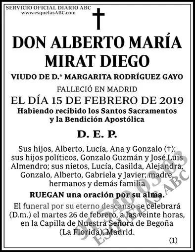 Alberto María Mirat Diego