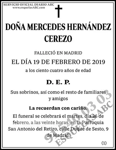 Mercedes Hernández Cerezo