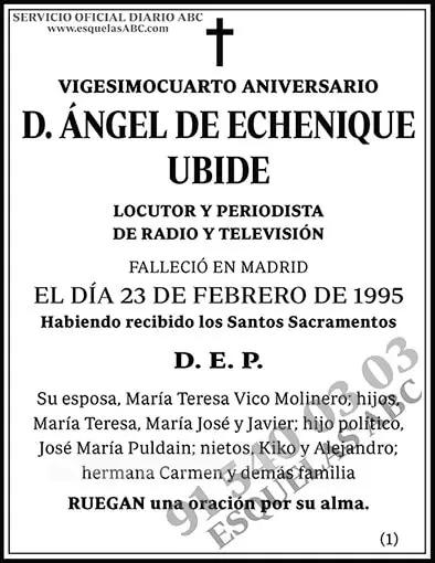 Ángel de Echenique Ubide