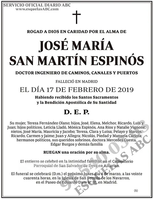 José María San Martín Espinós