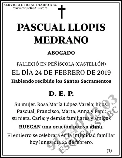 Pascual Llopis Medrano