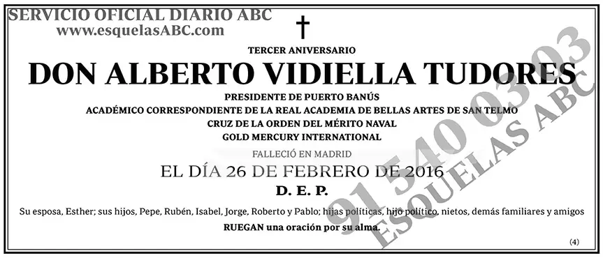 Alberto Vidiella Tudores