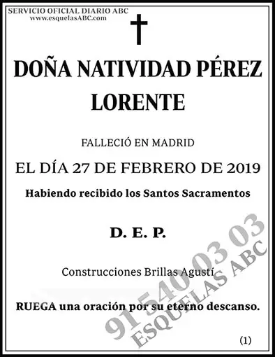 Natividad Pérez Lorente