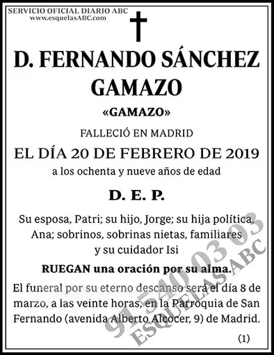 Fernando Sánchez Gamazo