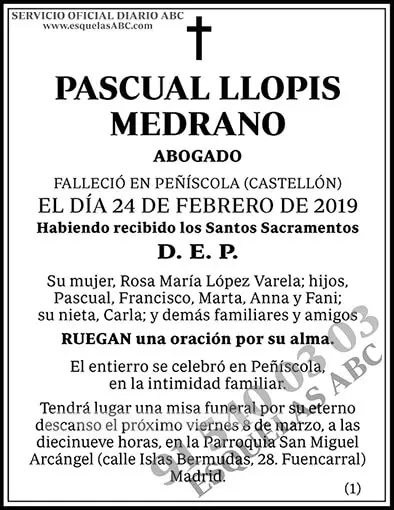 Pascual Llopis Medrano