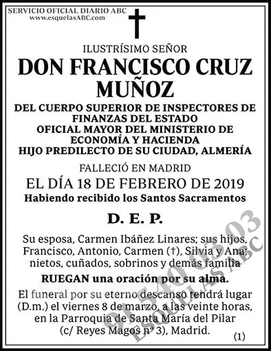 Francisco Cruz Muñoz