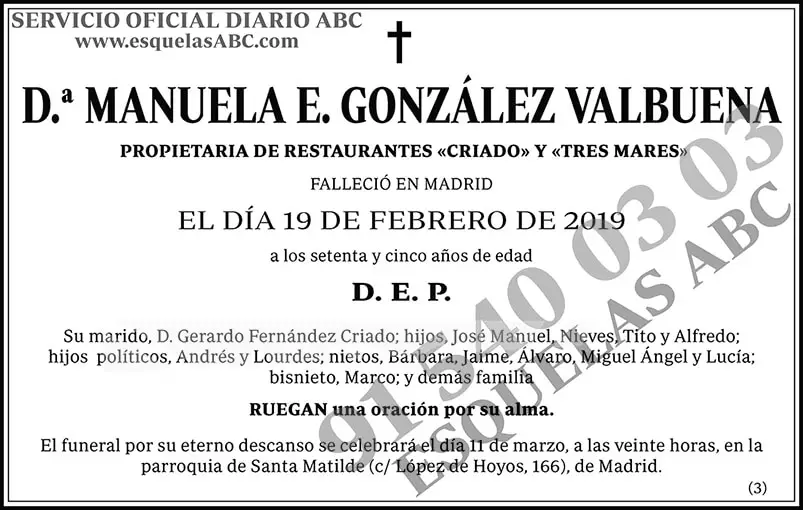 Manuela  E. González Valbuena
