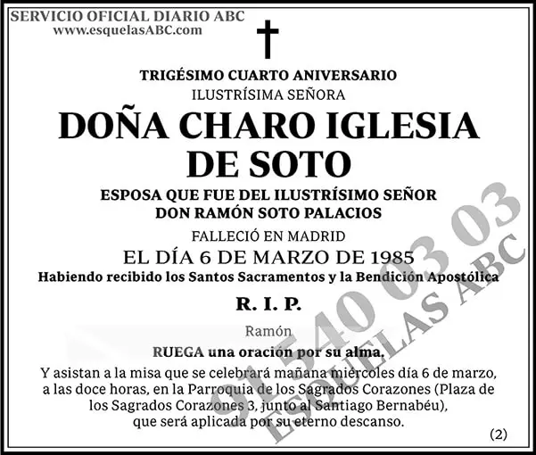 Charo Iglesia de Soto