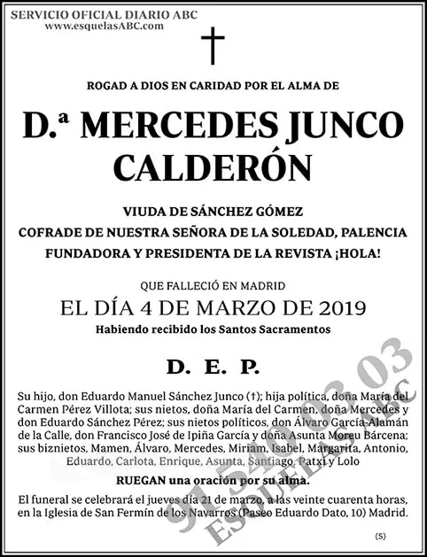 Mercedes Junco Calderón
