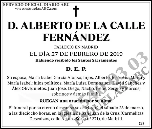Alberto de la Calle Fernández
