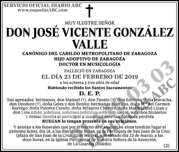 José Vicente González Valle