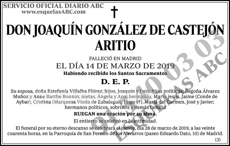 Joaquín González de Castejón Aritio