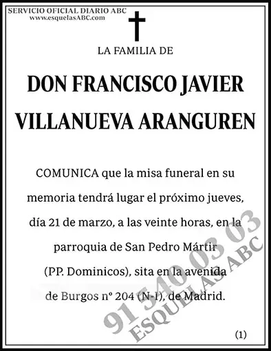 Francisco Javier Villanueva Aranguren