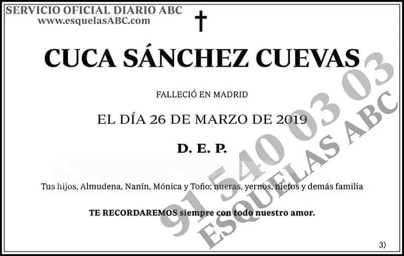 Cuca Sánchez Cuevas