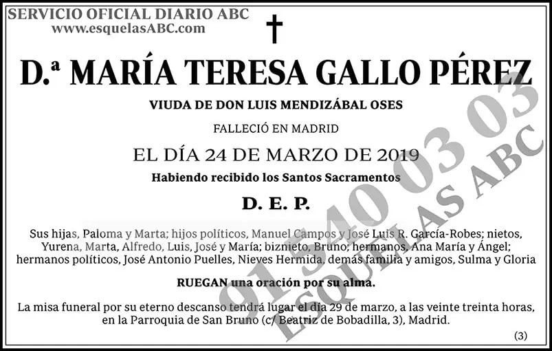María Teresa Gallo Pérez