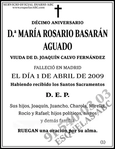 María Rosario Basarán Aguado