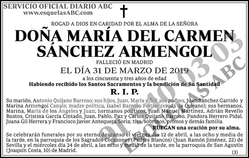 María del Carmen Sánchez Armengol