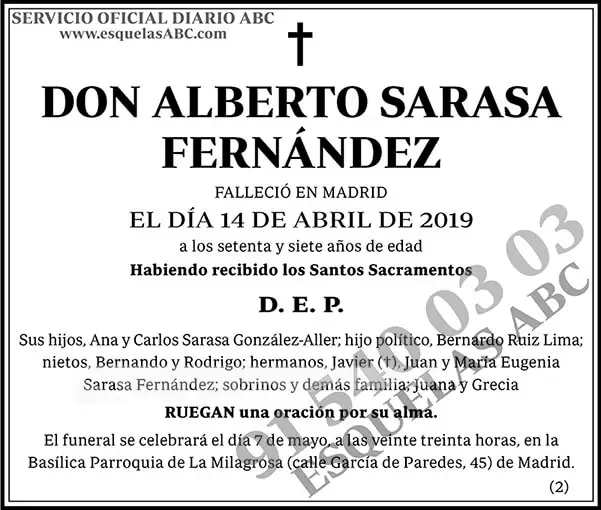 Alberto Sarasa Fernández