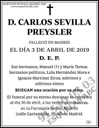 Carlos Sevilla Preysler