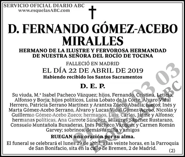 Fernando Gómez-Acebo Miralles