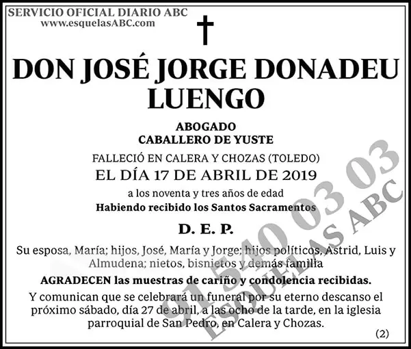 José Jorge Donadeu Luengo