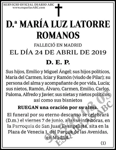 María Luz Latorre Romanos