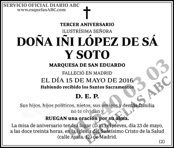 Iñi López de Sá y Soto