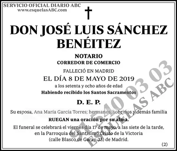 José Luis Sánchez Benéitez