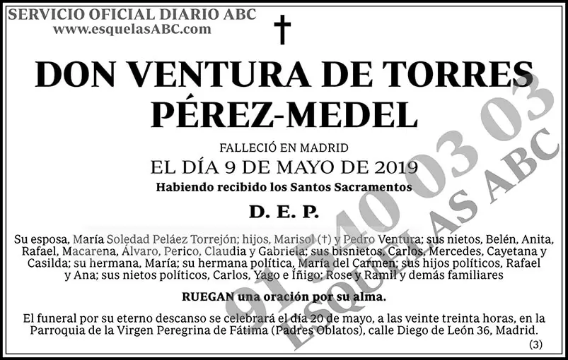 Ventura de Torres Pérez-Medel