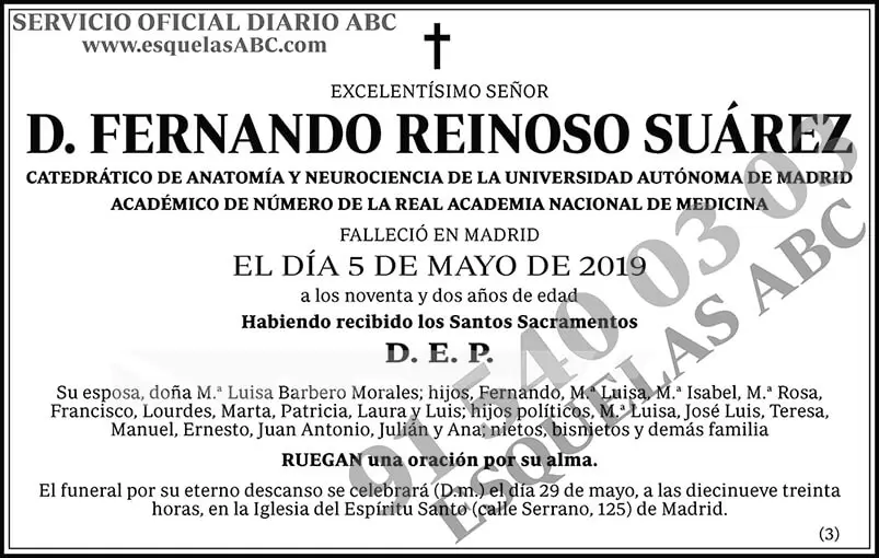 Fernando Reinoso Suárez