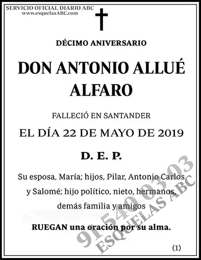 Antonio Allué Alfaro