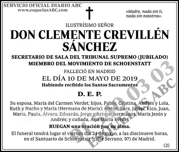 Clemente Crevillén Sánchez