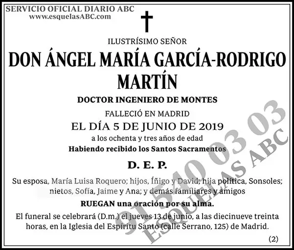 Ángel María García-Rodrigo Martín