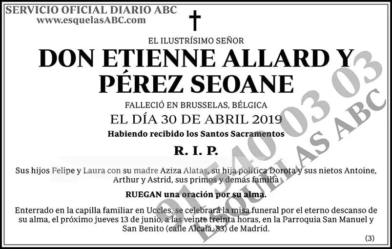 Etienne Allard y Pérez Seoane