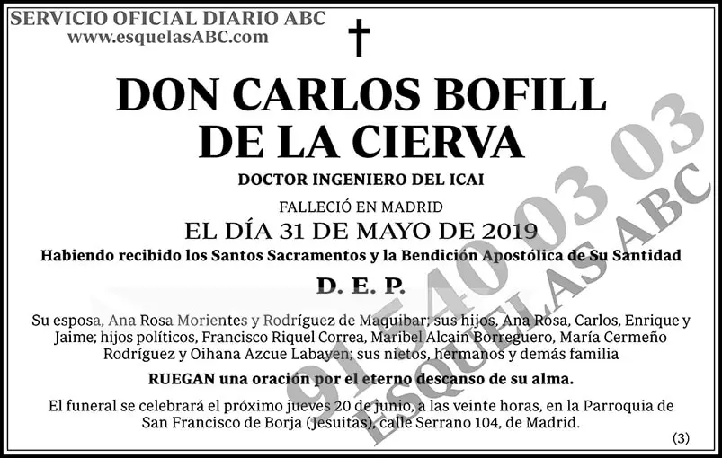 Carlos Bofill de la Cierva
