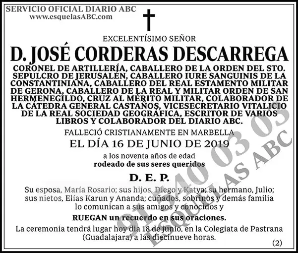 José Corderas Descarrega