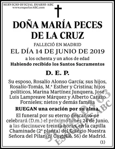 María Peces de la Cruz