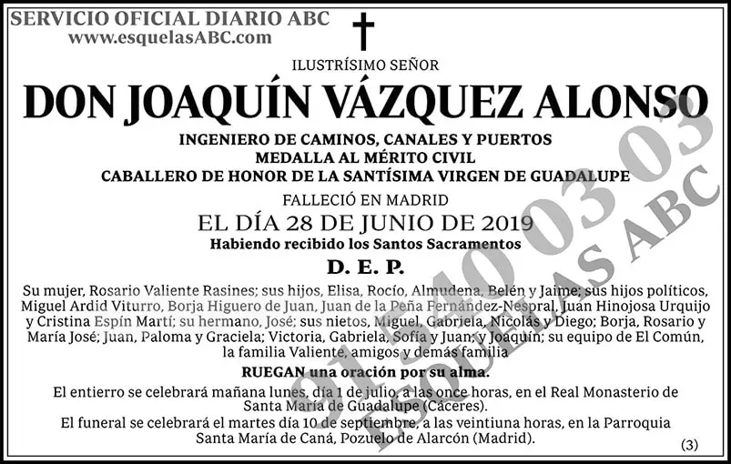 Joaquín Vázquez Alonso