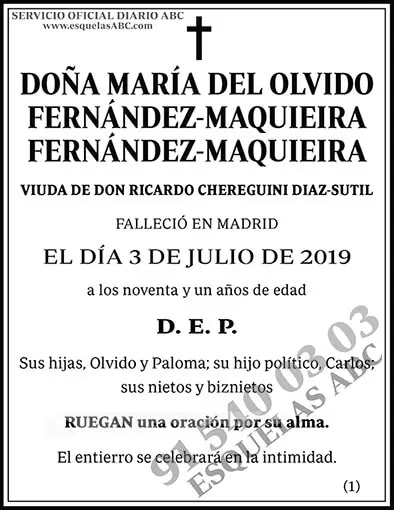 María del Olvido Fernández-Maquieira Fernández-Maquieira