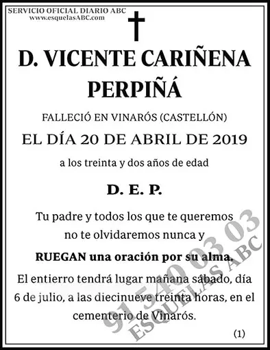 Vicente Cariñena Perpiñá