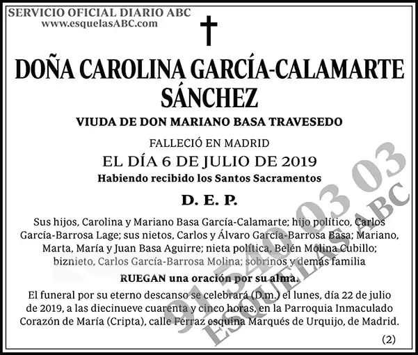 Carolina García-Calamarte Sánchez
