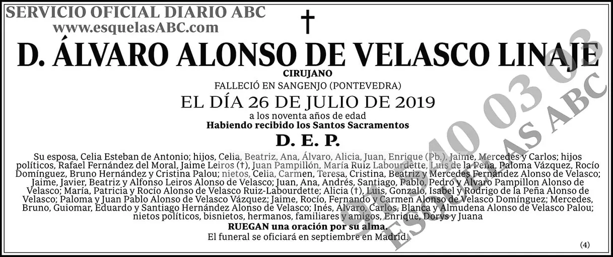 Álvaro Alonso de Velasco Linaje
